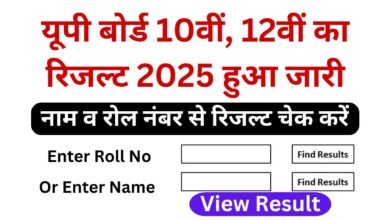 UP Board 10th12th Result 2025, यूपी बोर्ड 10वीं, 12वीं का रिजल्ट 2025 हुआ जारी यहां से करें चेक