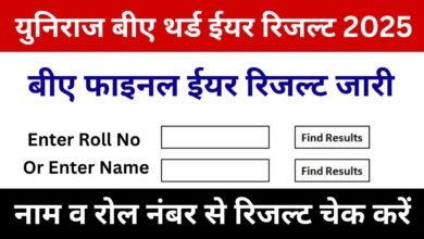 Rajasthan University BA 3rd Year Result 2025 Name Wise, युनिराज बीए थर्ड ईयर रिजल्ट यहां से चेक करें